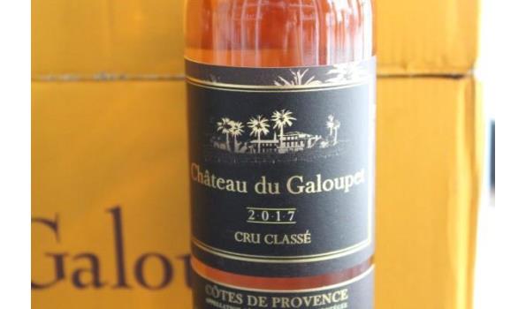 24 flessen à 37,5cl wijn Chateau du Galoupet 2017, Côtes de Provence